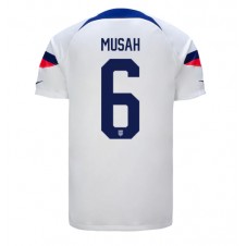 Förenta staterna Yunus Musah #6 Hemmatröja VM 2022 Korta ärmar